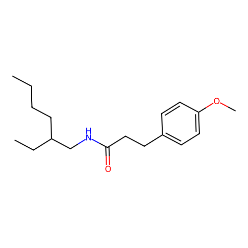 N-(2-ethylhexyl)-3-(4-methoxyphenyl)propanamide structure
