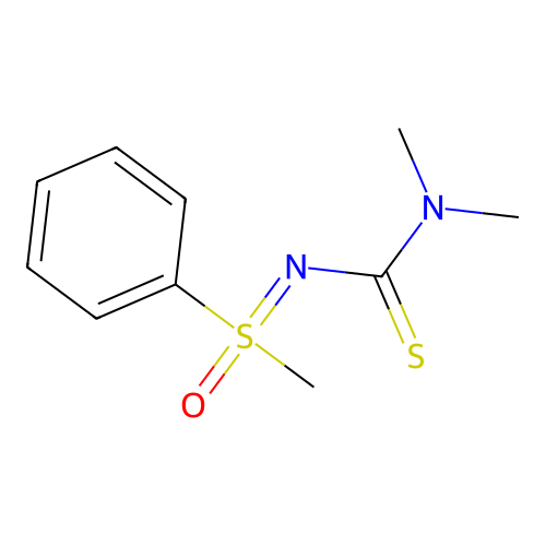 Sulfoximine, N-[(dimethylamino)thioxomethyl]-S-methyl-S-phenyl- structure