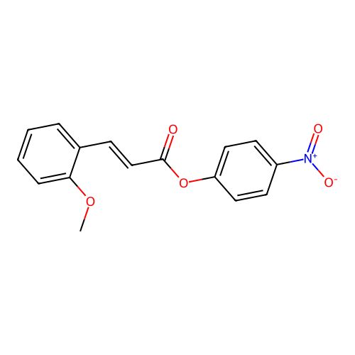 (4-Nitrophenyl) 3-(2-methoxyphenyl)prop-2-enoate structure