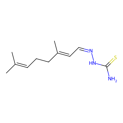 [(Z)-[(2E)-3,7-dimethylocta-2,6-dienylidene]amino]thiourea structure