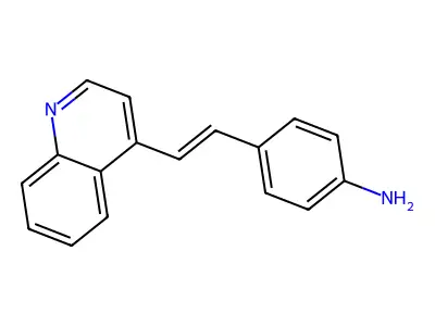 4-(4'-Aminostyryl)quinoline structure