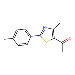 1-[4-Methyl-2-(4-methylphenyl)-1,3-thiazol-5-yl]ethan-1-one structure