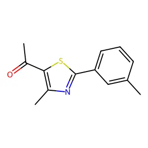 1-(4-Methyl-2-(3-methylphenyl)-5-thiazolyl)ethanone structure