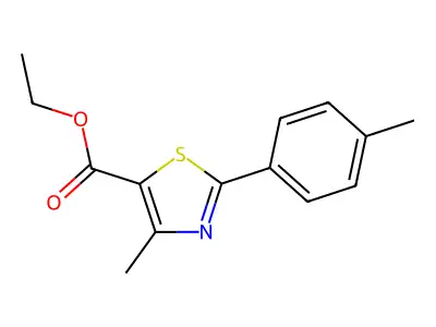Ethyl 4-Methyl-2-(4-methylphenyl)thiazole-5-carboxylate structure