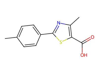 4-Methyl-2-(4-methylphenyl)-1,3-thiazole-5-carboxylic acid structure