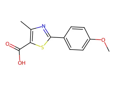 2-(4-methoxyphenyl)-4-methyl-1,3-thiazole-5-carboxylic Acid structure