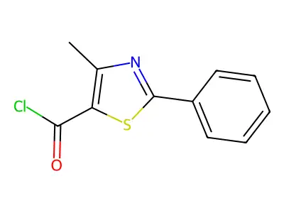 4-Methyl-2-phenyl-thiazole-5-carbonyl chloride structure
