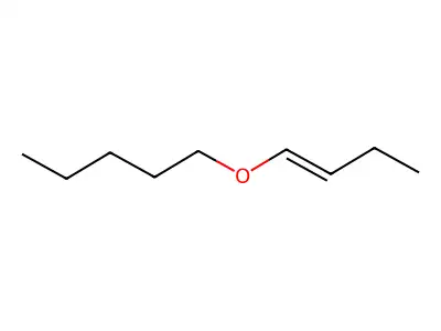 Pentane, 1-(1-butenyloxy)-, (E)- structure