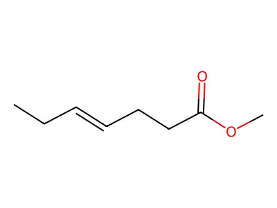 4-Heptenoic acid, methyl ester, (E)- structure
