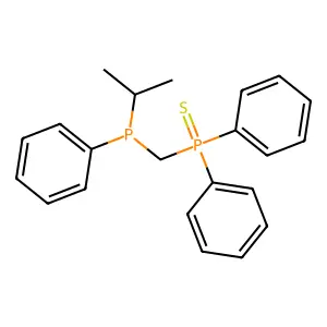 Diphenyl{[phenyl(propan-2-yl)phosphanyl]methyl}sulfanylidene-lambda~5~-phosphane structure