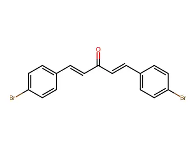 1,4-Pentadien-3-one, 1,5-bis(4-bromophenyl)-, (1E,4E)- structure