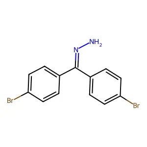 Bis(4-bromophenyl)methylidenehydrazine structure