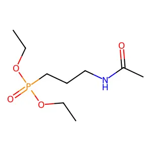 Diethyl[3-(acetylamino)propyl]phosphonate structure