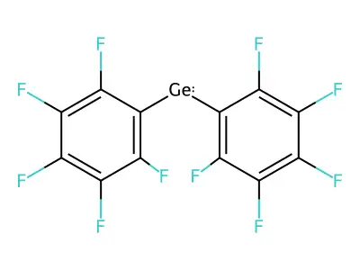 Bis(2,3,4,5,6-pentafluorophenyl)germane structure