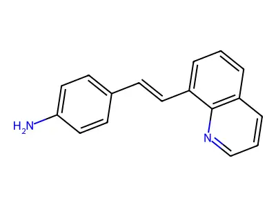 4-(2-Quinolin-8-ylethenyl)aniline structure