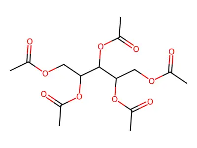 1,2,3,4,5-Penta-O-acetylpentitol structure