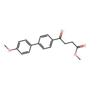 4-(4'-Methoxy-biphenyl-4-yl)4-oxo-butyric acid, methyl ester structure