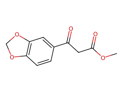 3-Benzo[1,3]dioxol-5-yl-3-oxo-propionic acid methyl ester structure