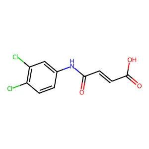 (Z)-4-((3,4-dichlorophenyl)amino)-4-oxobut-2-enoic acid structure