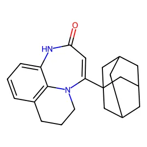 4-(1-Adamantyl)-7,8-dihydro-6H-(1,4)diazepino(3,2,1-ij)quinolin-2(1H)-one structure