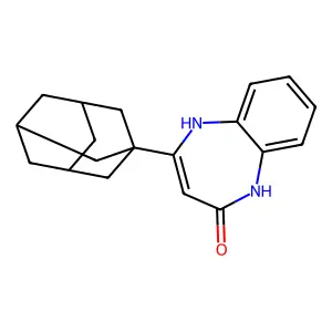 4-(1-Adamantyl)-1,5-dihydro-2H-1,5-benzodiazepin-2-one structure