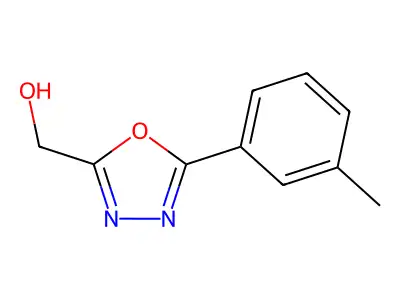 1,3,4-Oxadiazole-2-methanol, 5-(3-methylphenyl)- structure