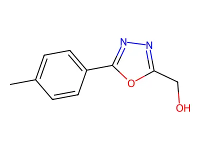 1,3,4-Oxadiazole-2-methanol, 5-(4-methylphenyl)- structure