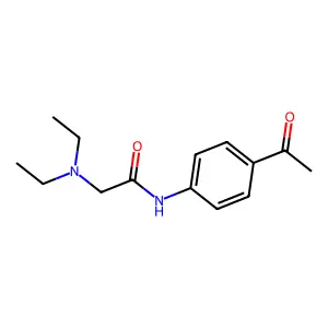 Acetanilide, 4'-acetyl-2-diethylamino- structure