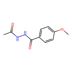 N'-acetyl-4-methoxybenzohydrazide structure
