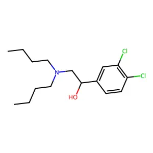 alpha-Methyl-4-propyl-1-piperidinepropionohydroxamic acid monohydrochloride structure