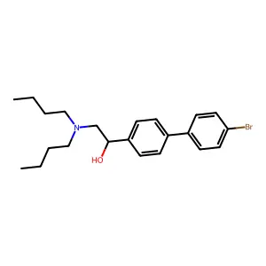 1-[4-(4-Bromophenyl)phenyl]-2-(dibutylamino)ethanol structure