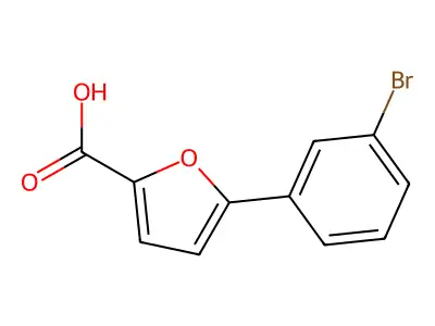 5-(3-Bromophenyl)furan-2-carboxylic acid structure
