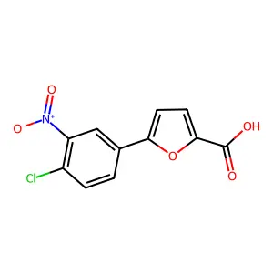 5-(4-Chloro-3-nitrophenyl)furan-2-carboxylic acid structure