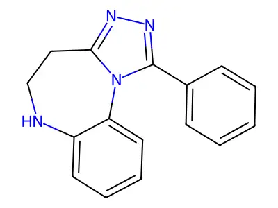 4H-s-Triazolo(4,3-a)(1,5)benzodiazepine, 5,6-dihydro-1-phenyl- structure