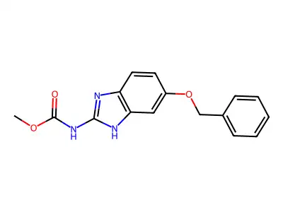 Methyl N-(6-(phenylmethoxy)-1H-benzimidazol-2-yl)carbamate structure