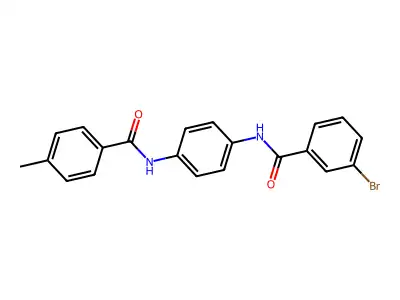 3-bromo-N-[4-[(4-methylbenzoyl)amino]phenyl]benzamide structure