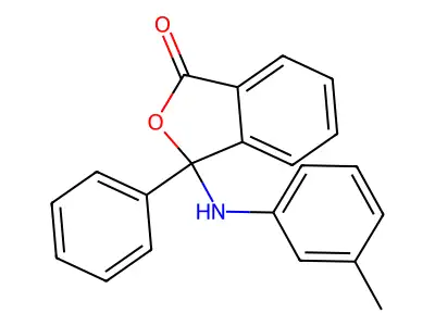 3-(3-Methylanilino)-3-phenyl-2-benzofuran-1-one structure