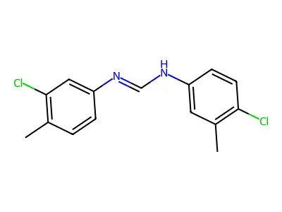 N'-(3-chloro-4-methylphenyl)-N-(4-chloro-3-methylphenyl)methanimidamide structure