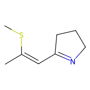 3,4-Dihydro-5-[2-(methylthio)-1-propenyl]-2h-pyrrole structure