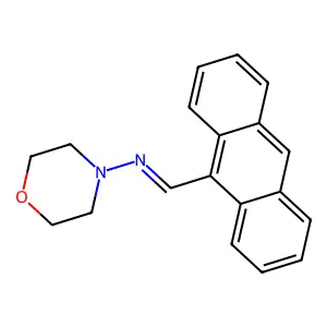 1-(Anthracen-9-yl)-N-(morpholin-4-yl)methanimine structure