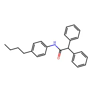 N-(4-butylphenyl)-2,2-diphenylacetamide structure
