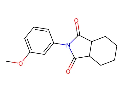 2-(3-methoxyphenyl)hexahydro-1H-isoindole-1,3(2H)-dione structure