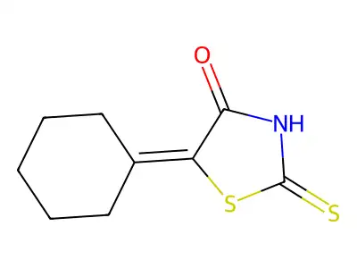 5-Cyclohexylidene-2-thioxo-1,3-thiazolidin-4-one structure