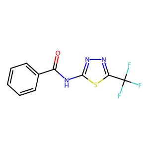N-[5-(Trifluoromethyl)-1,3,4-thiadiazol-2-yl]benzamide structure