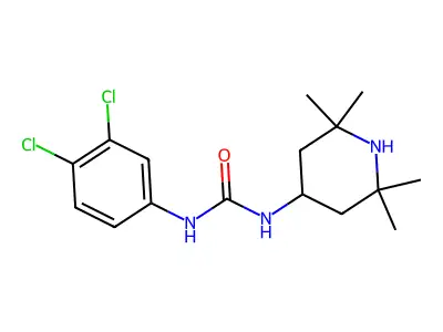 1-(3,4-Dichlorophenyl)-3-(2,2,6,6-tetramethylpiperidin-4-yl)urea structure