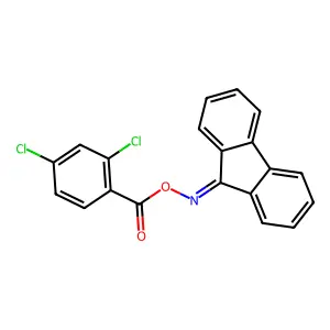 (Fluoren-9-ylideneamino) 2,4-dichlorobenzoate structure
