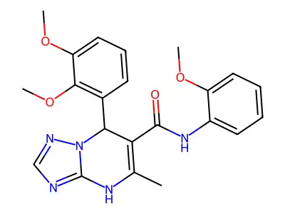 7-(2,3-dimethoxyphenyl)-N-(2-methoxyphenyl)-5-methyl-4,7-dihydro-[1,2,4]triazolo[1,5-a]pyrimidine-6-carboxamide structure