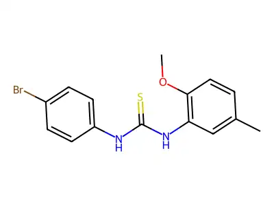 1-(4-Bromophenyl)-3-(2-methoxy-5-methylphenyl)thiourea structure
