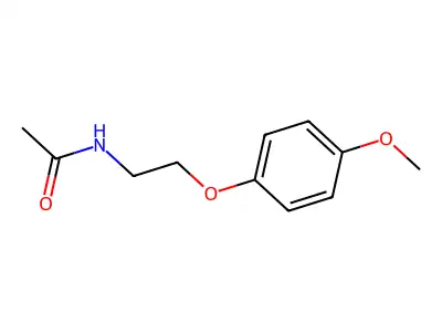 N-[2-(4-methoxyphenoxy)ethyl]acetamide structure