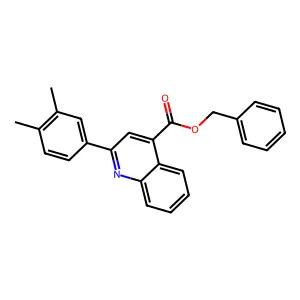 Benzyl 2-(3,4-dimethylphenyl)-4-quinolinecarboxylate structure